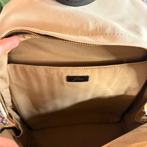 Limited Ed.J. Crew Harper Italian Leather Pink, White and 